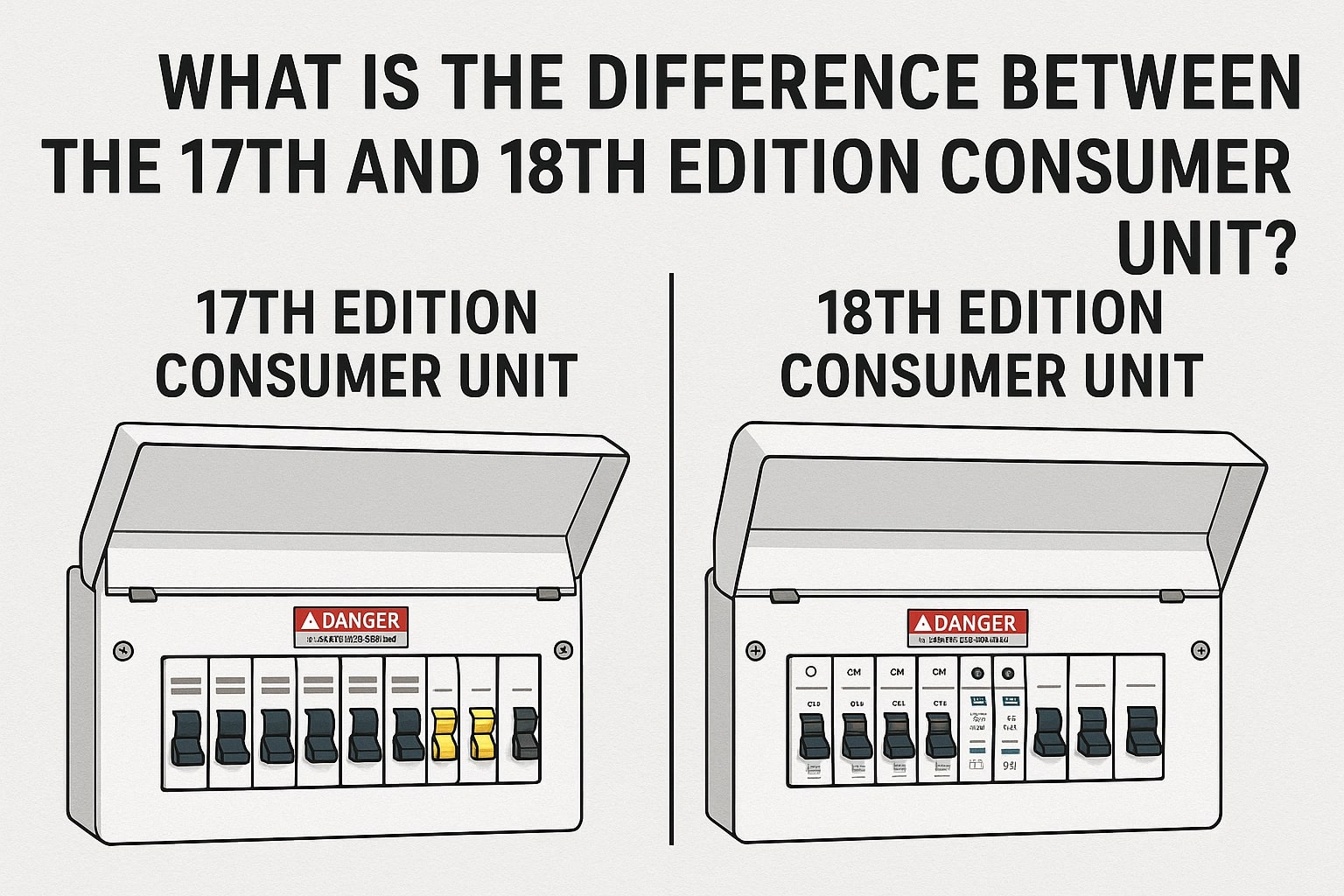 /What is the difference between the 17th and 18th edition consumer unit?